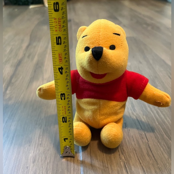 winnie the pooh plush small 5.5” bean bag suffed animal - Picture 10 of 11
